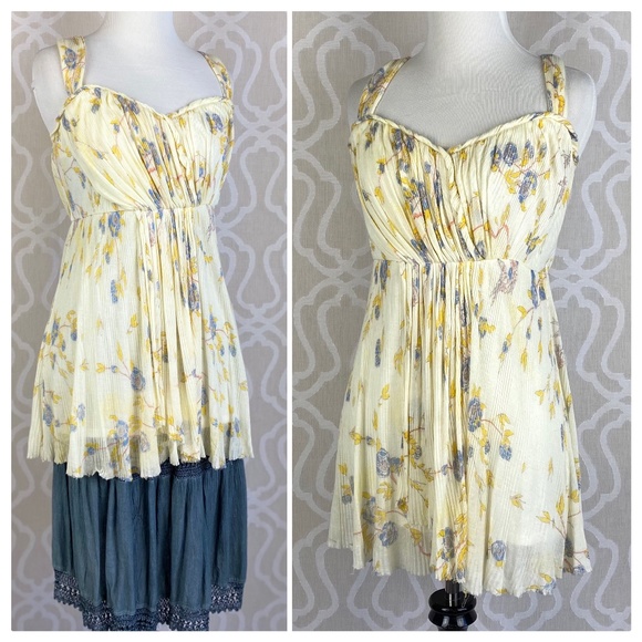 Free People Tops - Free People Blue Roses Vintage Top